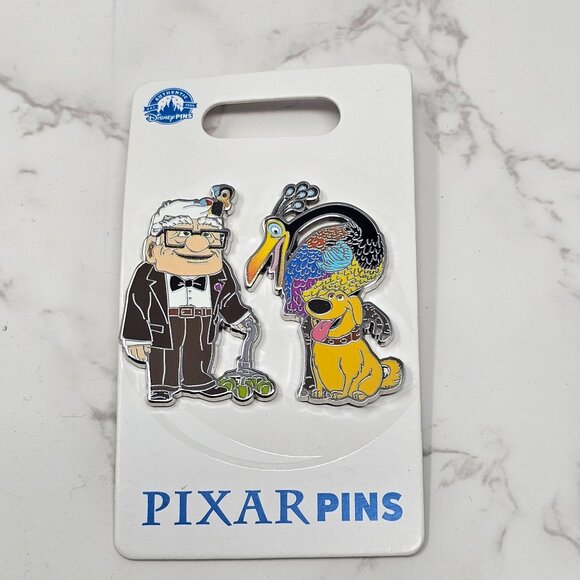 Disney Pixar Up Carl And Dug/Kevin Two Pin Set 2024 2 Pins - Picture 1 of 3